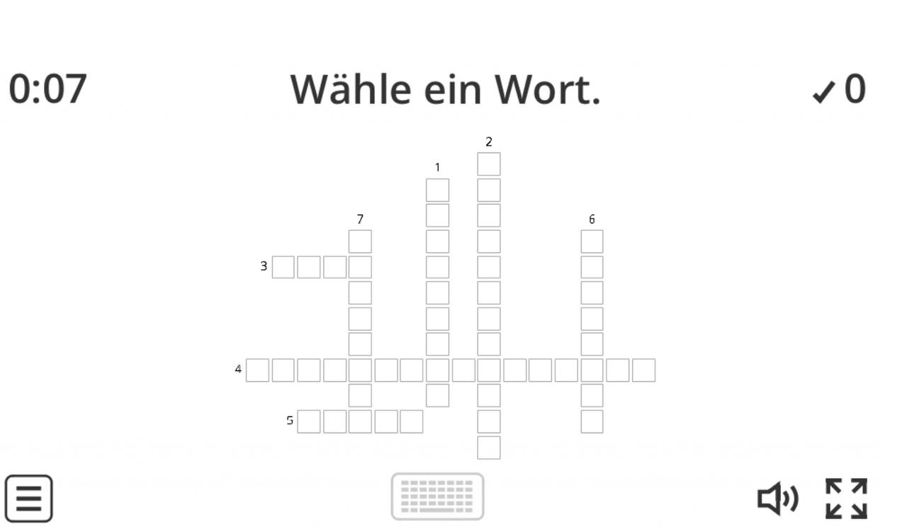 Скриншот задания на Wortschatz 6