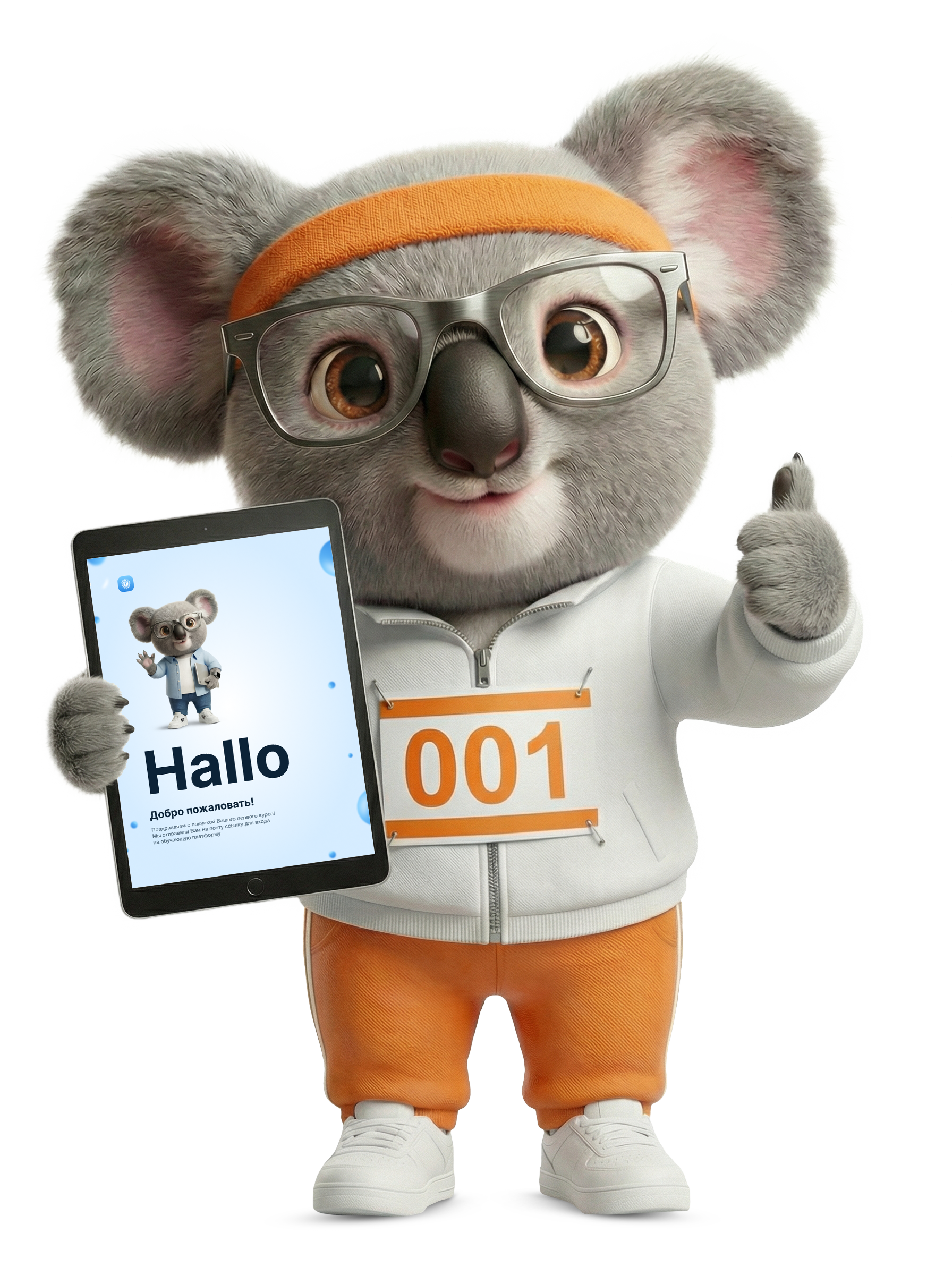 Коала учится